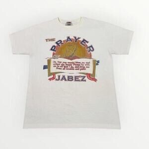 Vintage Prayer of Jabez T-Shirt Christian Religious Graphic Tee White